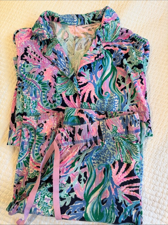 Lilly Pulitzer Other - Lilly Pulitzer Coral Reef Pajama Set Pink, Green & Blue
